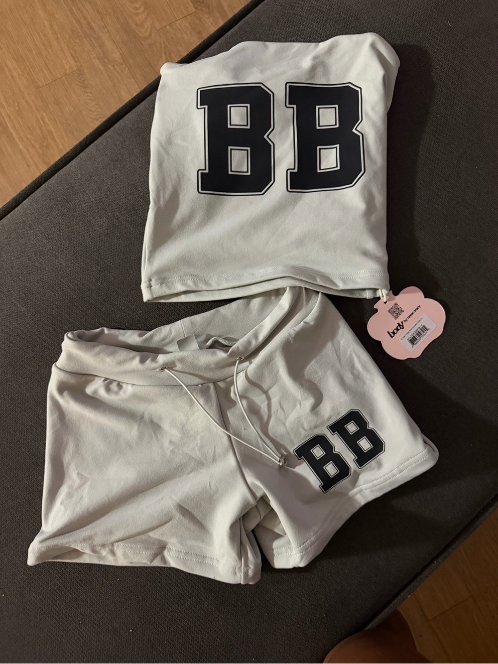 BB White Girls' Active Shorts Set - Unbranded